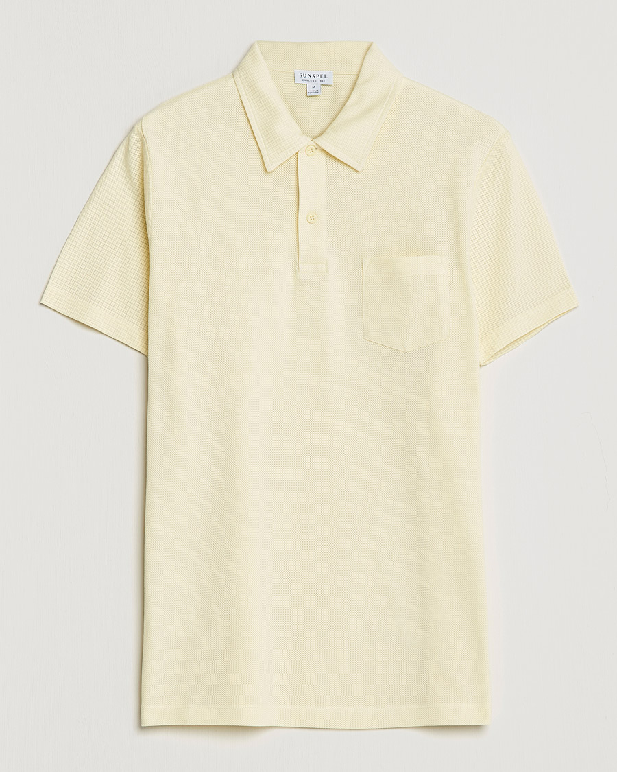 Heren | Polo's | Sunspel | Riviera Polo Shirt Lemon