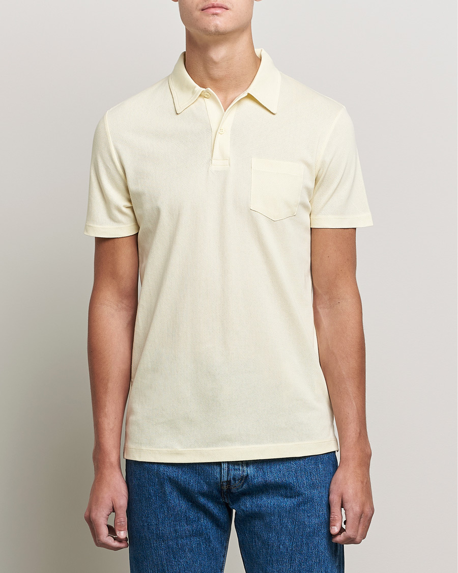 Heren | Polo's | Sunspel | Riviera Polo Shirt Lemon