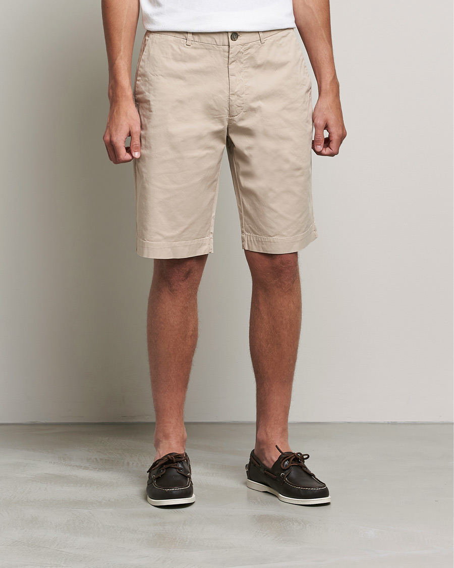 Heren | Korte broek | Sunspel | Cotton Chino Shorts Light Stone