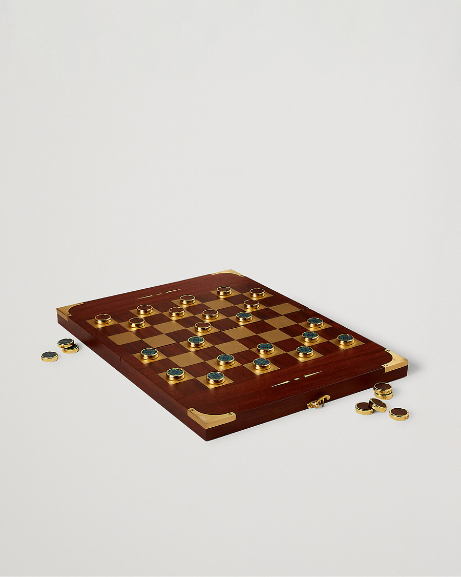 Heren | Ralph Lauren Home Parkwood Wooden Backgammon Set Mahogony/Brass | Ralph Lauren Home | Parkwood Wooden Backgammon Set Mahogony/Brass