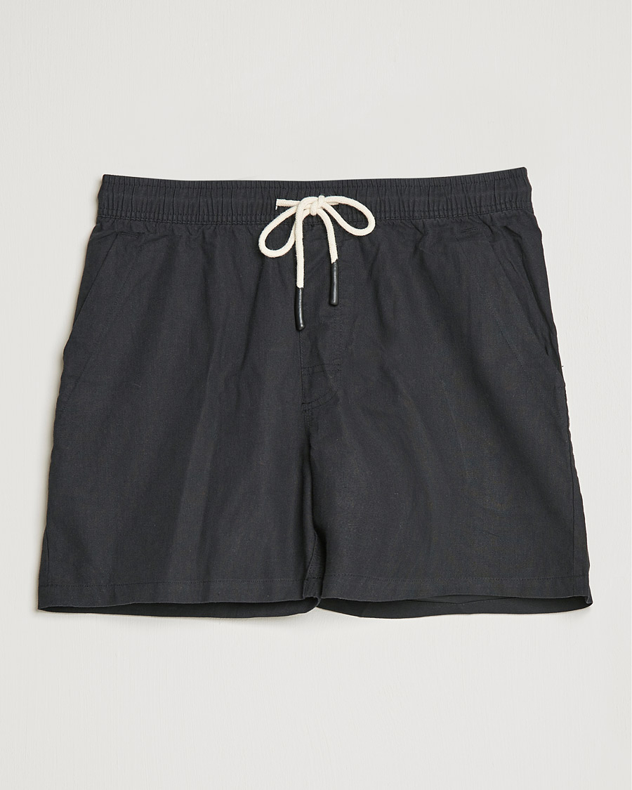 Heren | Korte broek | OAS | Linen Shorts Black