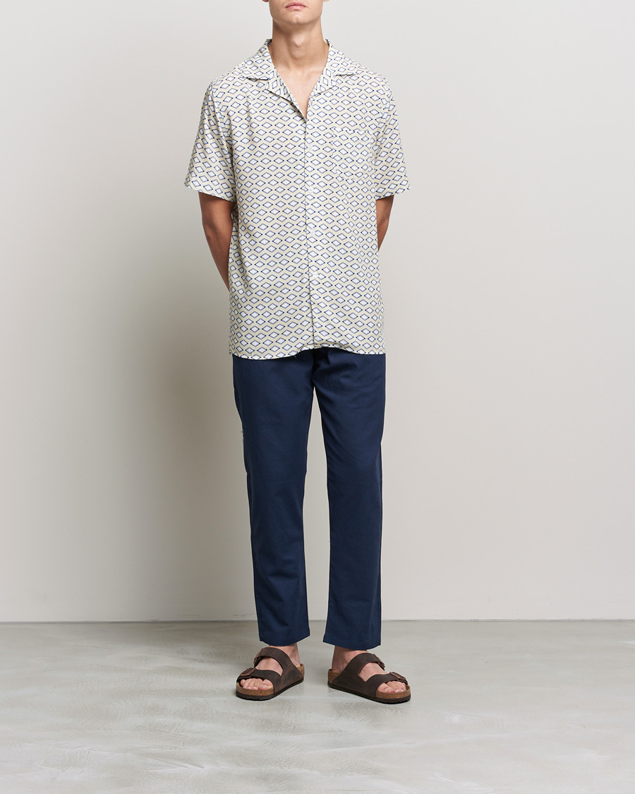 Heren | Broeken | OAS | Linen Long Pants Navy