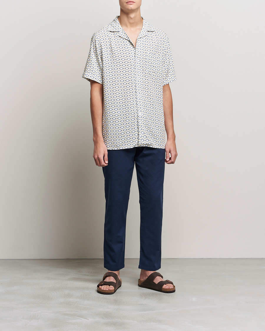 Heren | Overhemden | OAS | Viscose Resort Short Sleeve Shirt La Place