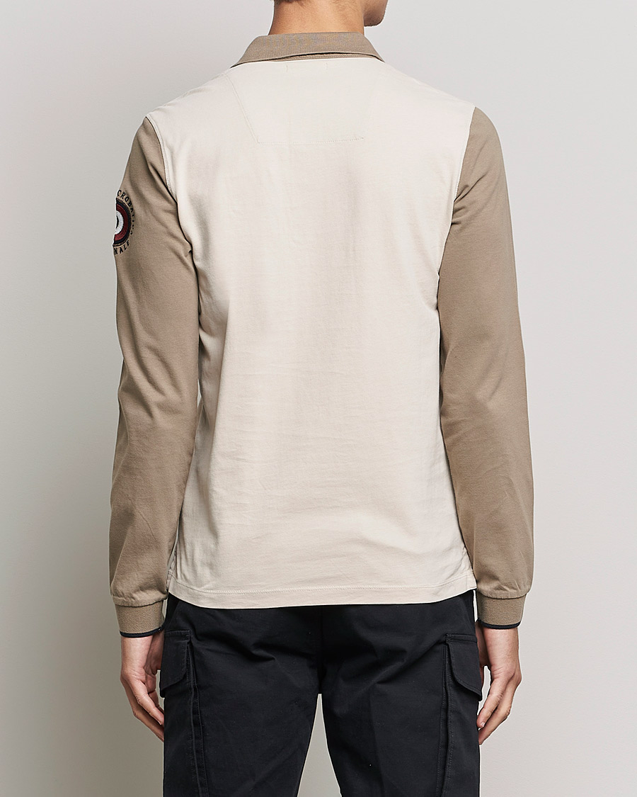 Heren | Truien | Aeronautica Militare | Long Sleeve Logo Polo Tortora