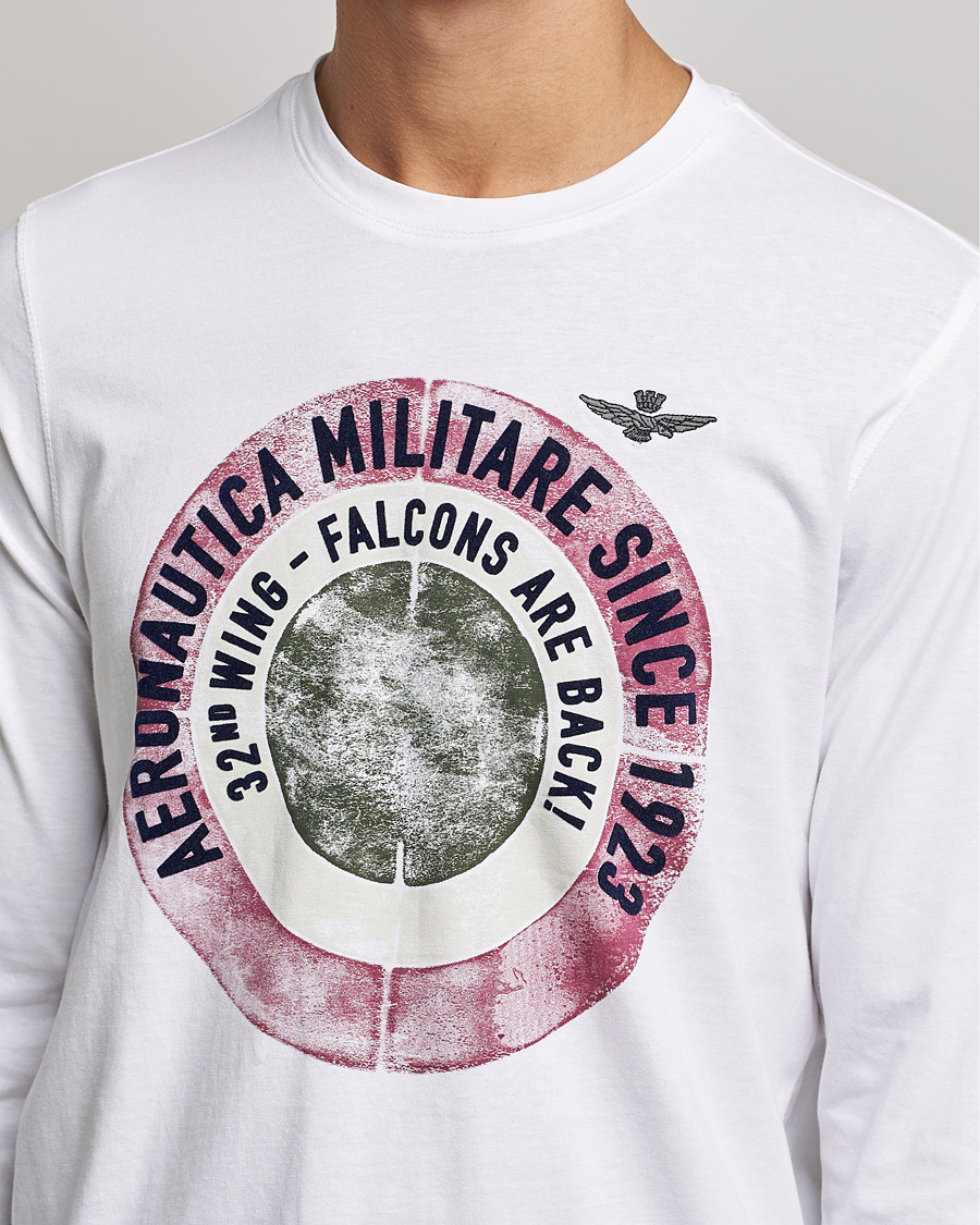 Heren | T-shirts | Aeronautica Militare | Long Sleeve Tee Off White