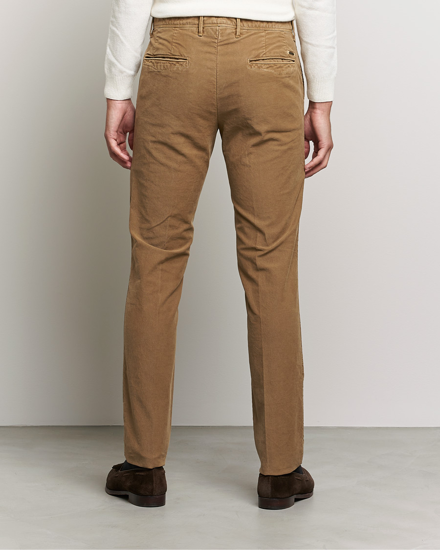 Heren | Broeken | Incotex | Slim Fit Garment Dyed Slacks Brown