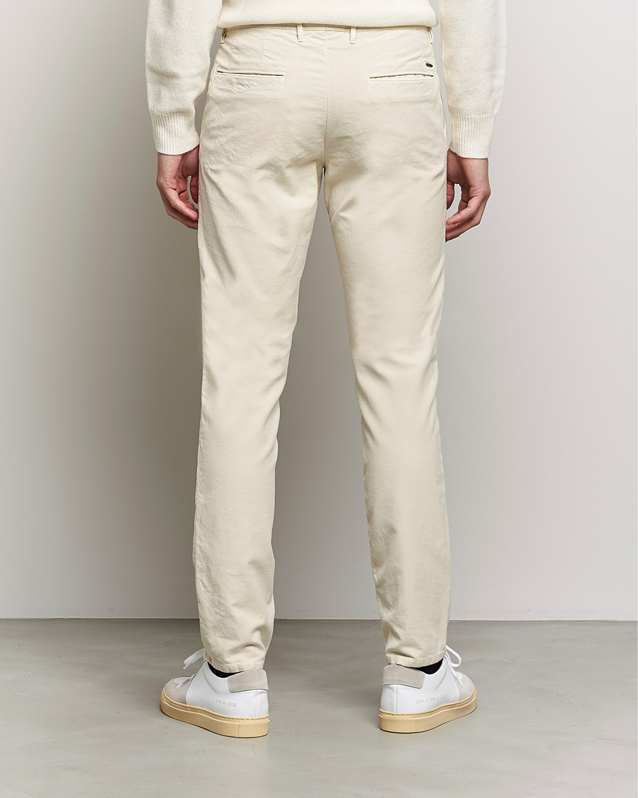 Heren | Broeken | Incotex | Slim Fit Vintage Moleskine Slacks Light Beige
