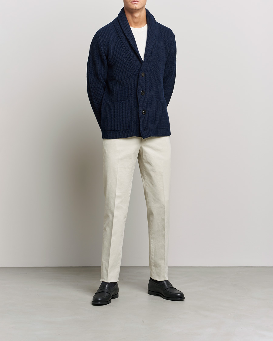 Heren | Broeken | Incotex | Regular Fit Cotton Stretch Chinos Light Beige