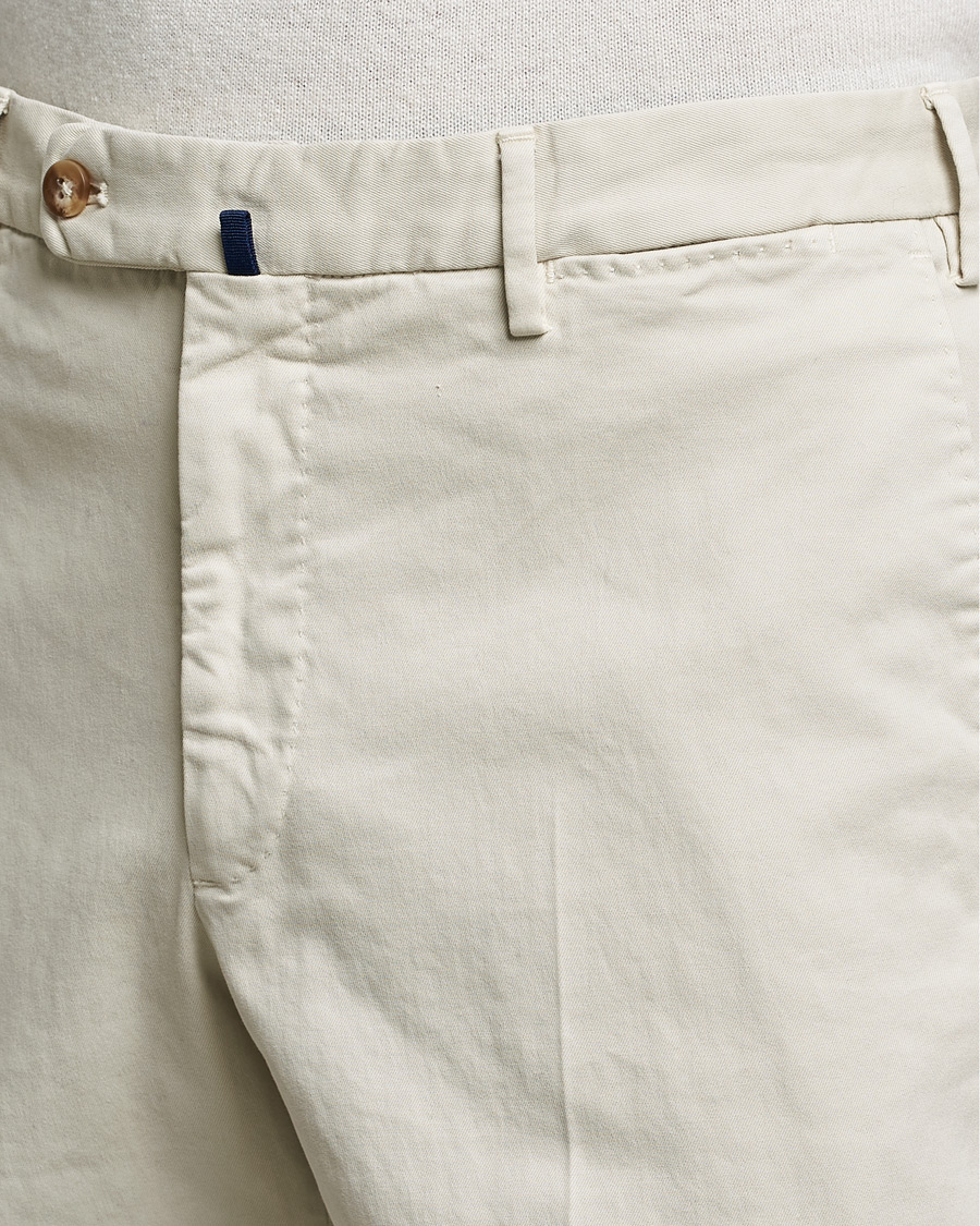 Heren | Broeken | Incotex | Regular Fit Cotton Stretch Chinos Light Beige