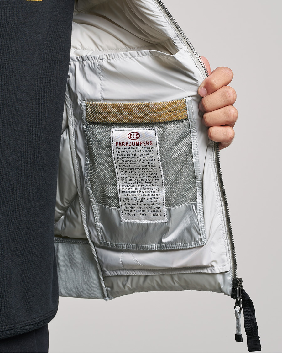 Heren | Jassen | Parajumpers | Pharrell Sheen High Gloss Jacket Mist White