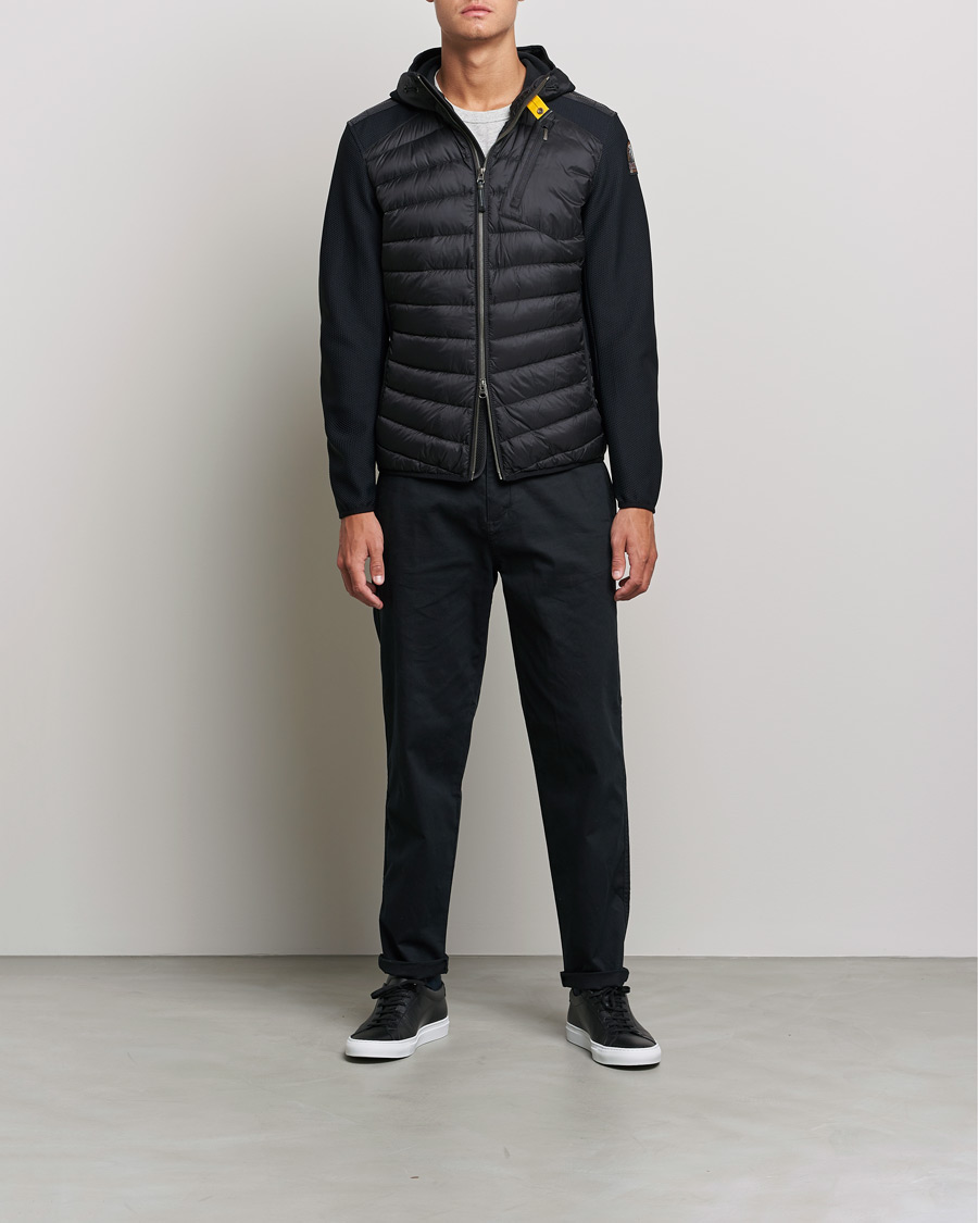 Heren | Jassen | Parajumpers | Nolan Hybrid Hooded Jacket Black