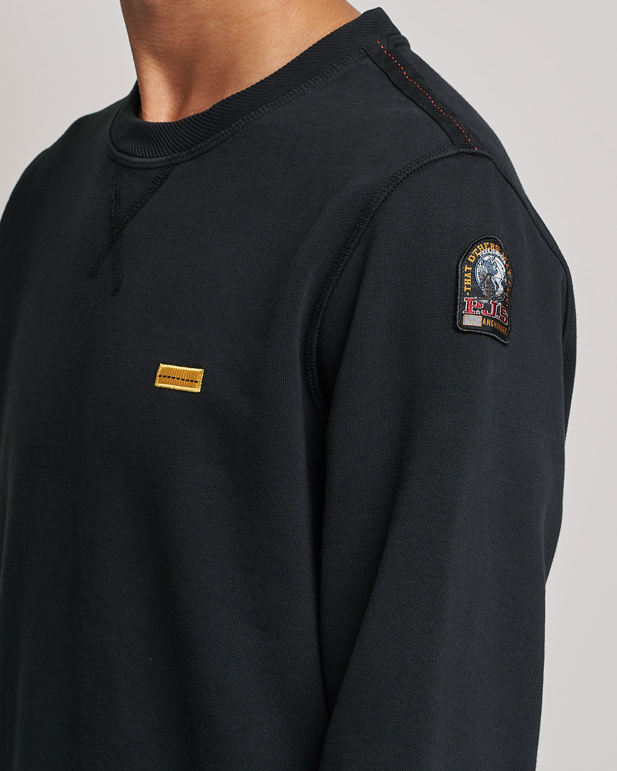 Heren | Truien | Parajumpers | Basic Cotton Fleece Sweatshirt Black