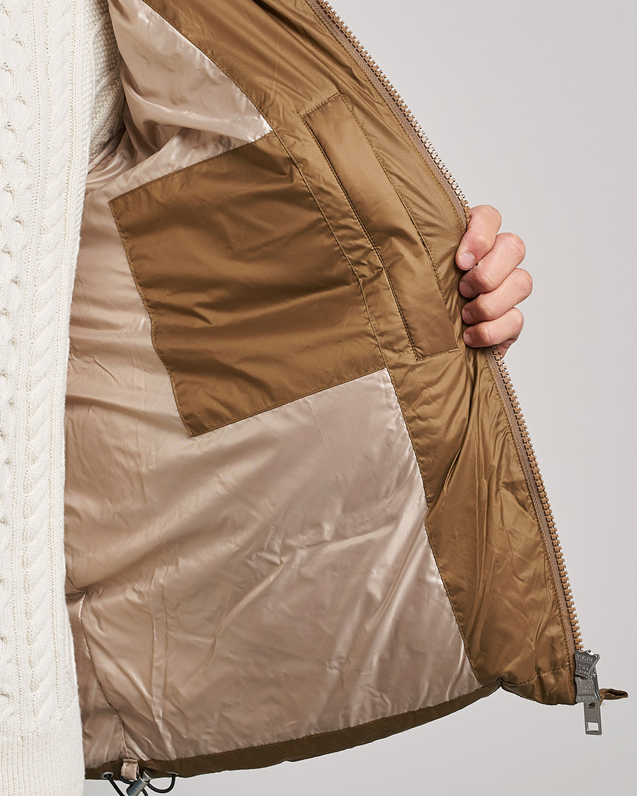 Heren | Jassen | GANT | Shiny Puffer Hooded Jacket Toffee Beige