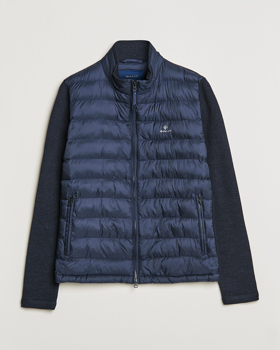 Heren | Jassen | GANT | Midex Media Light Padded Jacket Evening Blue