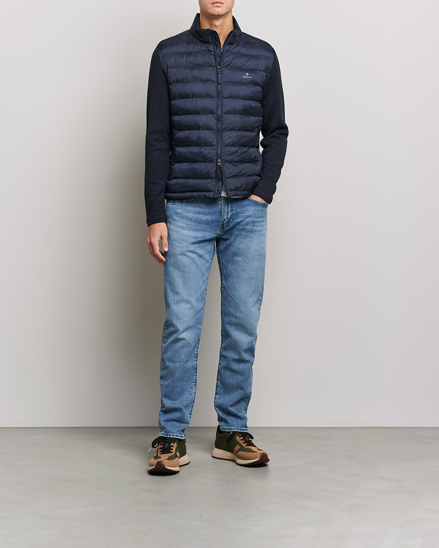 Heren | Jassen | GANT | Midex Media Light Padded Jacket Evening Blue