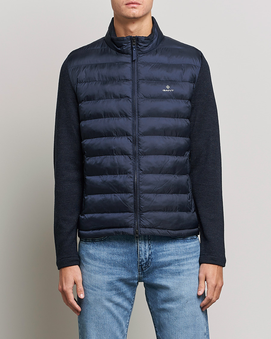Heren | Jassen | GANT | Midex Media Light Padded Jacket Evening Blue