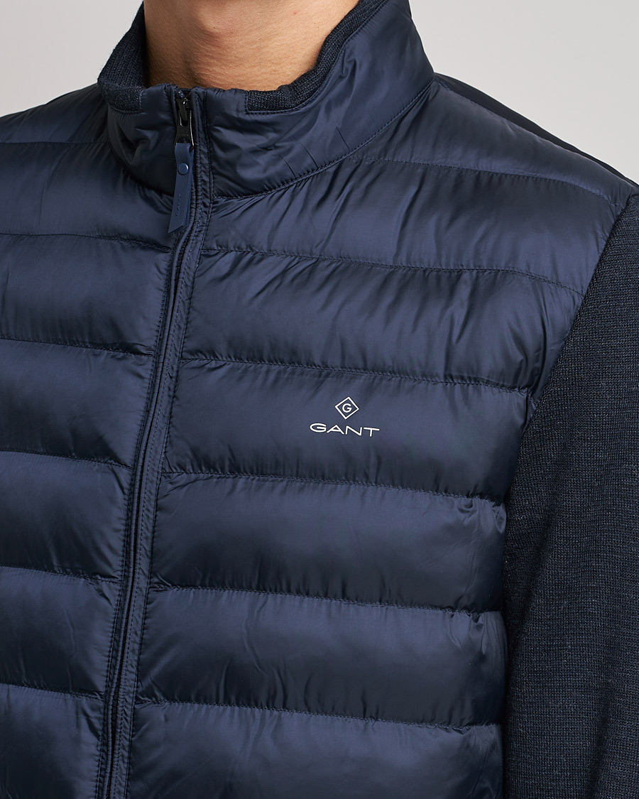 Heren | Jassen | GANT | Midex Media Light Padded Jacket Evening Blue