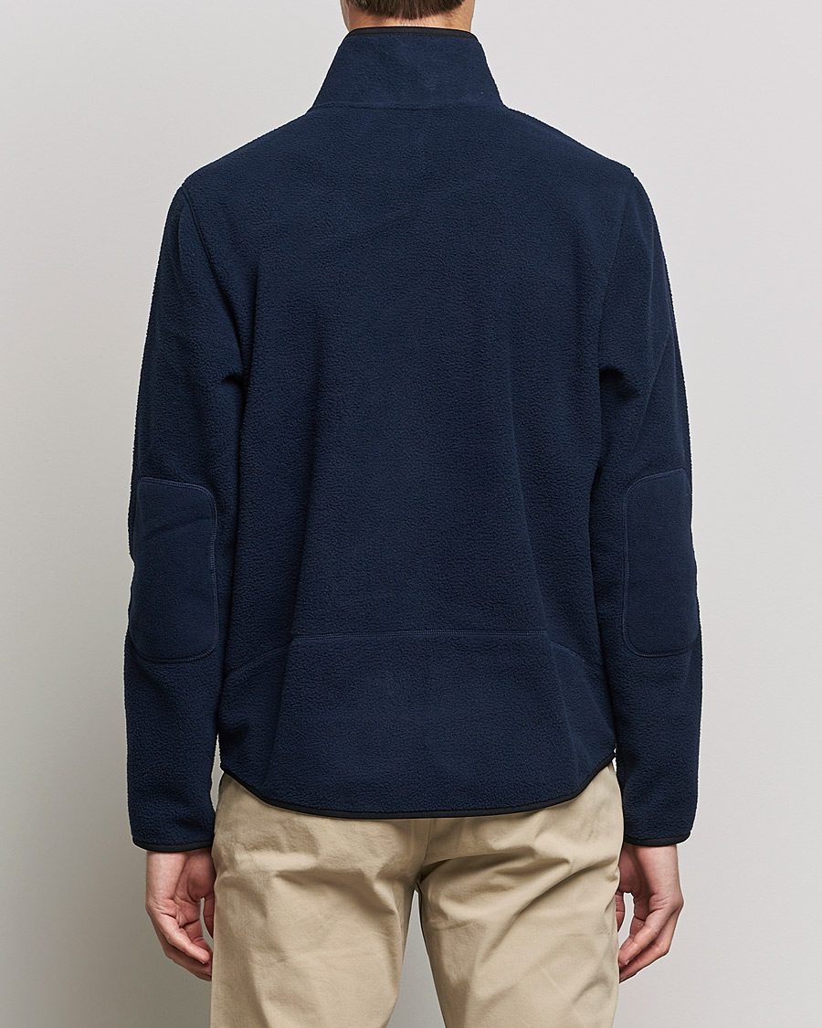 Heren | Truien | GANT | Sherpa Fleece Full Zip Evening Blue
