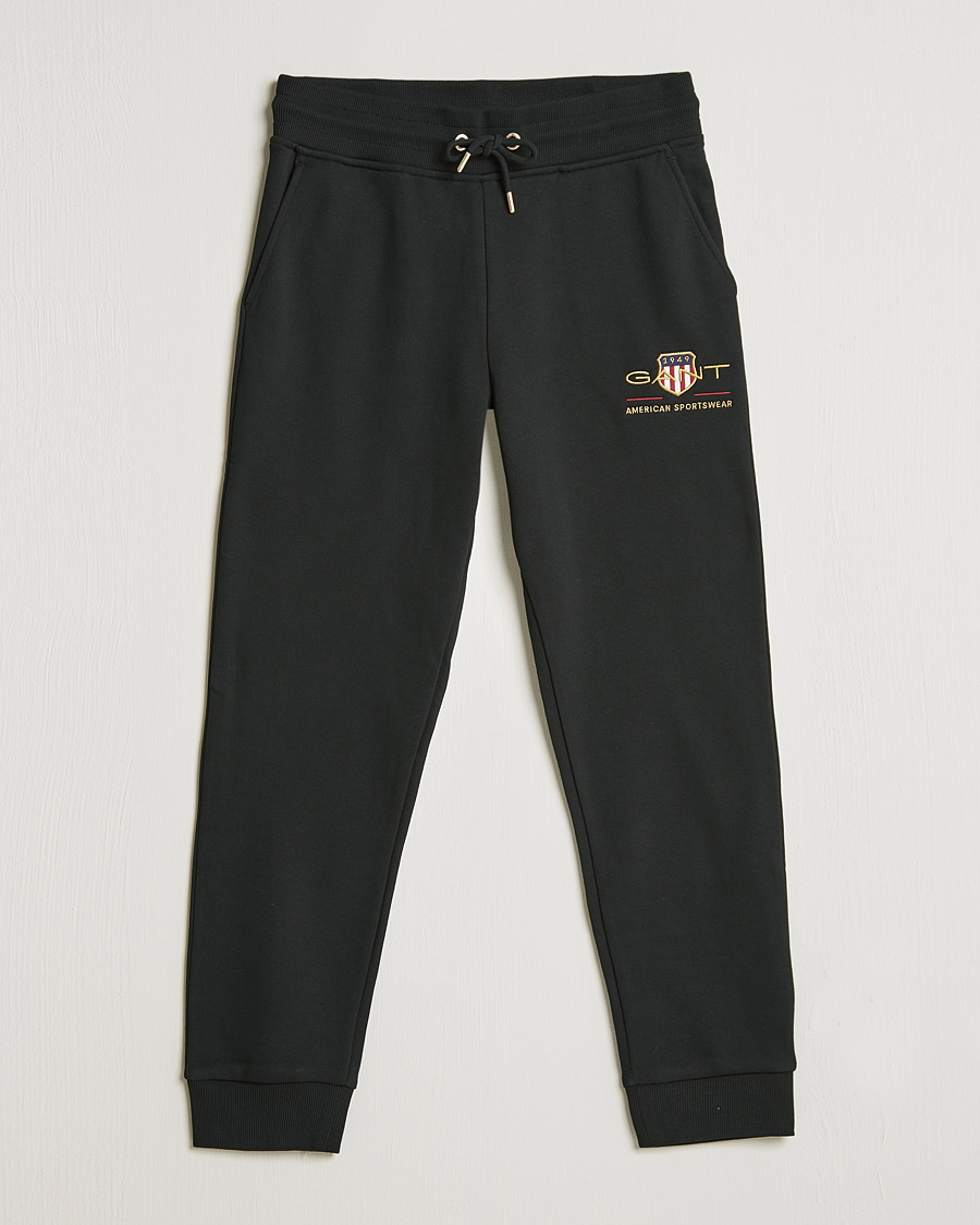 Heren | Broeken | GANT | Archive Shield Sweatpants Black