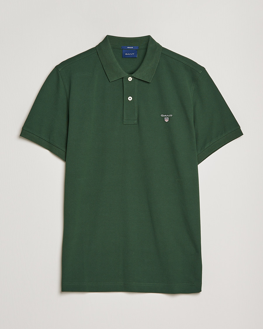 Heren | Polo's | GANT | The Original Polo Storm Green