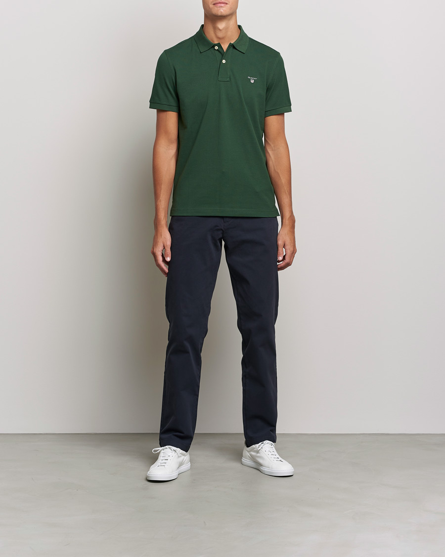 Heren | Polo's | GANT | The Original Polo Storm Green