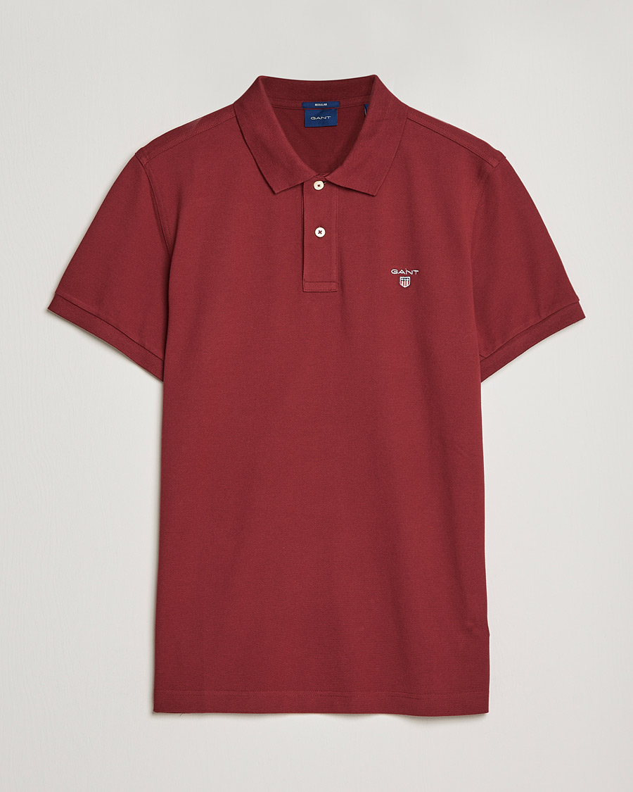 Heren | Polo's | GANT | The Original Polo Plumped Red