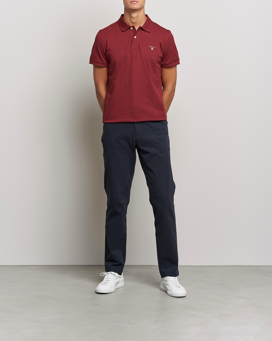 Heren | Polo's | GANT | The Original Polo Plumped Red