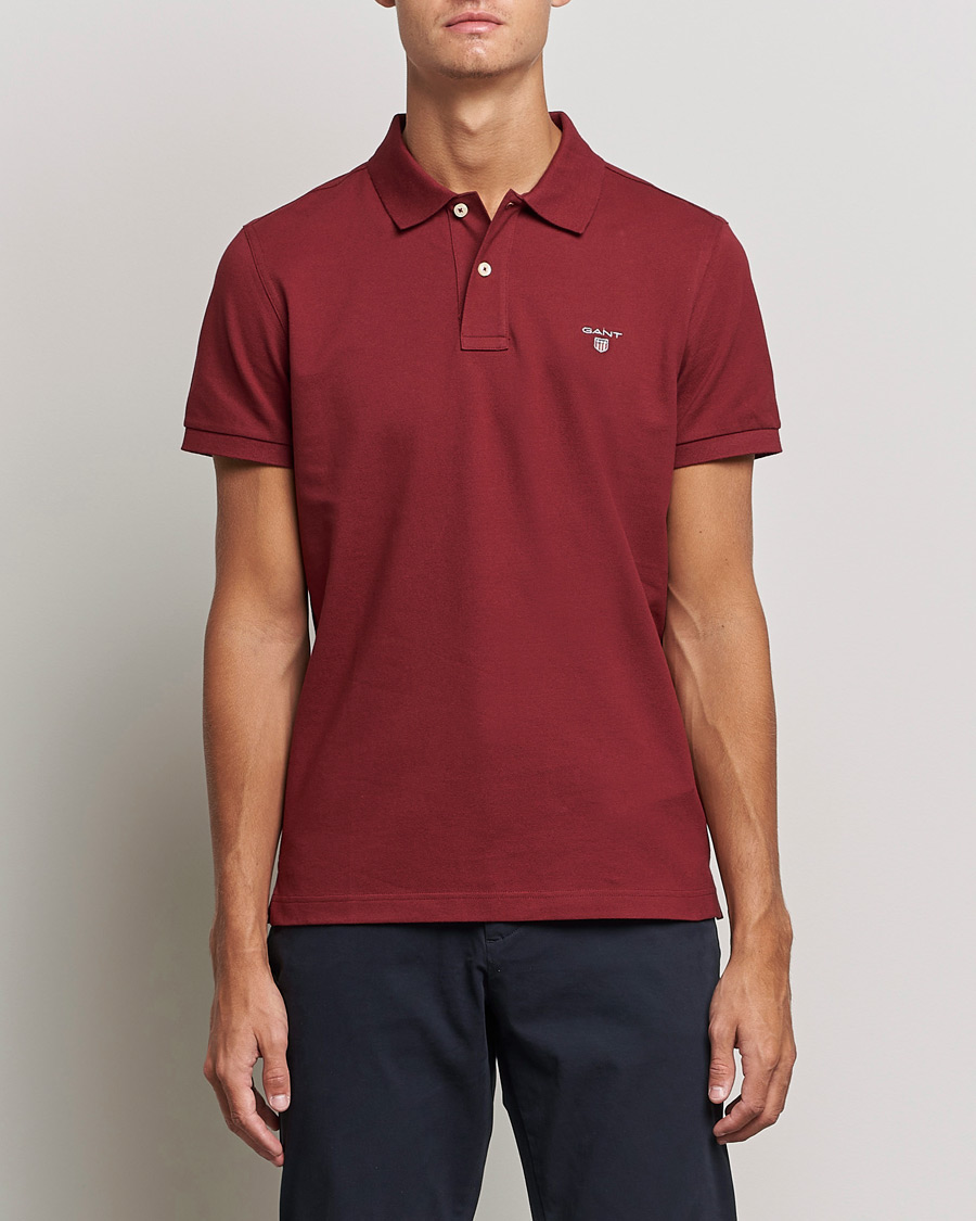 Heren | Polo's | GANT | The Original Polo Plumped Red