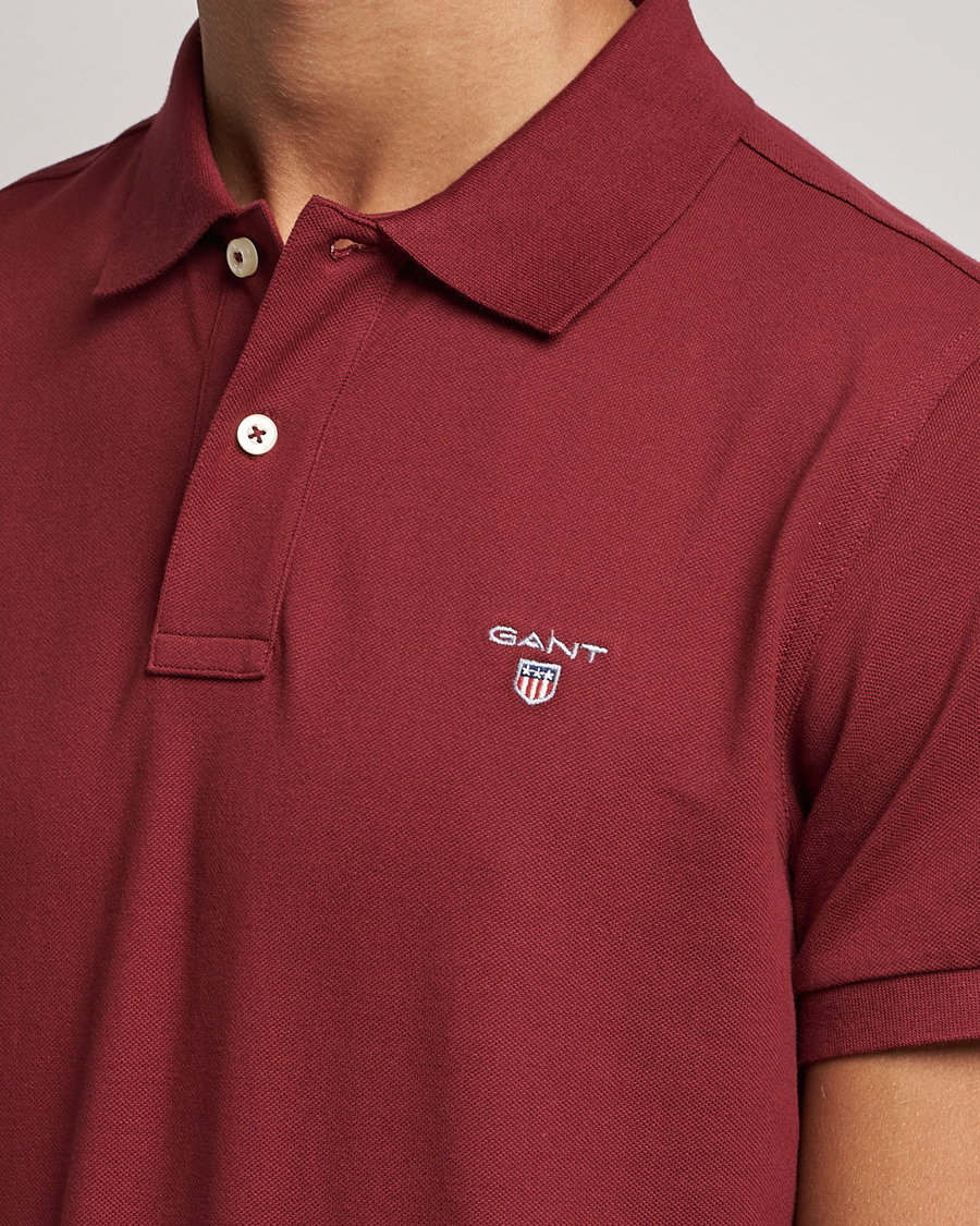 Heren | Polo's | GANT | The Original Polo Plumped Red