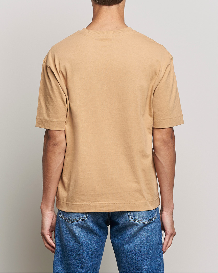 Heren | T-shirts | GANT | Icon Crew Neck T-shirt Toffee Beige