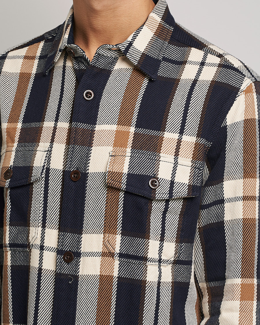 Heren | Overhemden | GANT | Checked Overshirt Vintage Cream