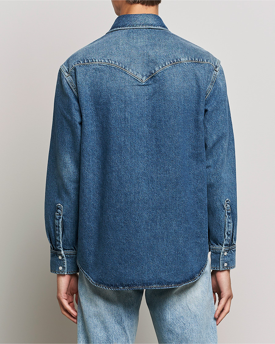 Heren | Overhemden | GANT | Western Denim Shirt Vintageg Blue