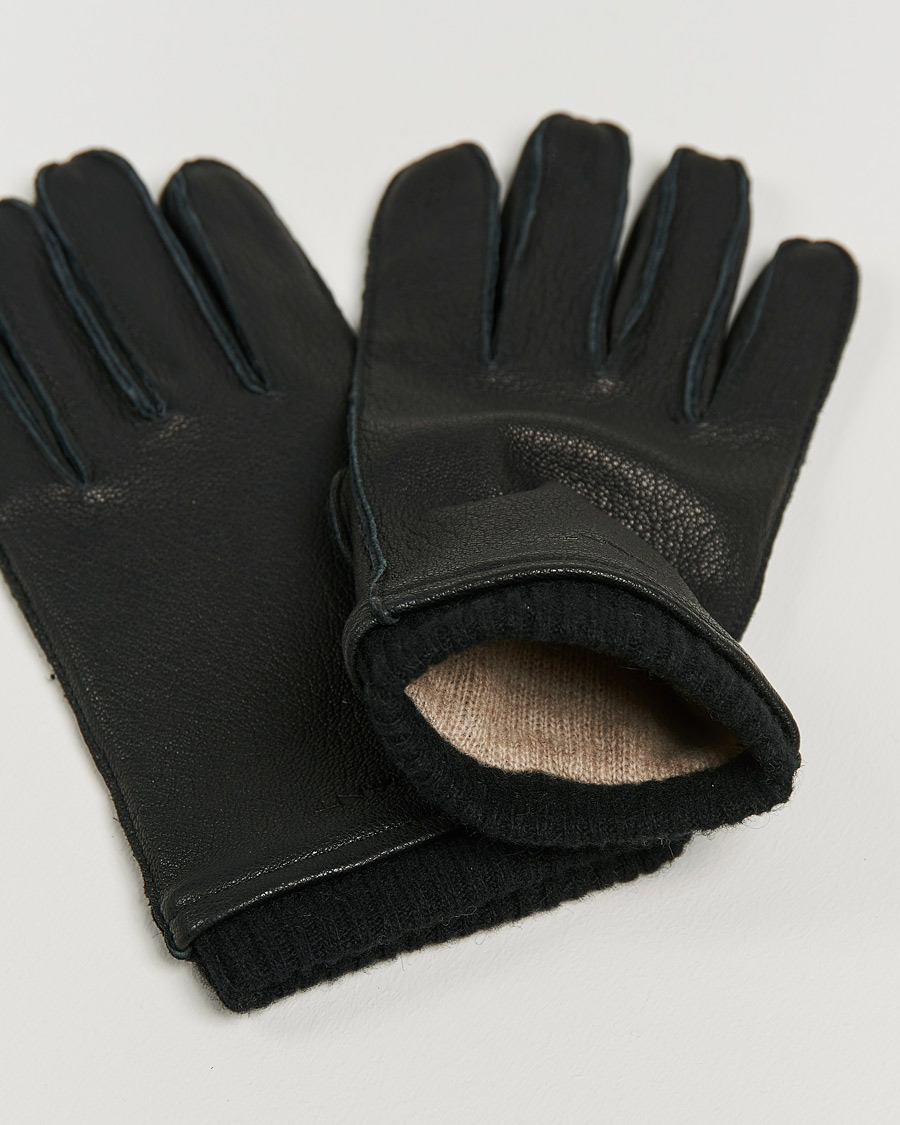 Heren | GANT Leather Gloves Black | GANT | Leather Gloves Black