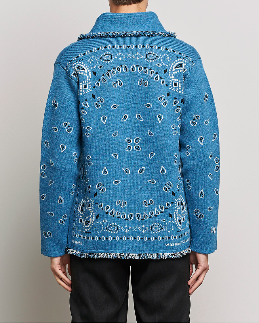 Heren | Truien | Alanui | Icon Cashmere Jacquard Cardigan Cobalt Blue