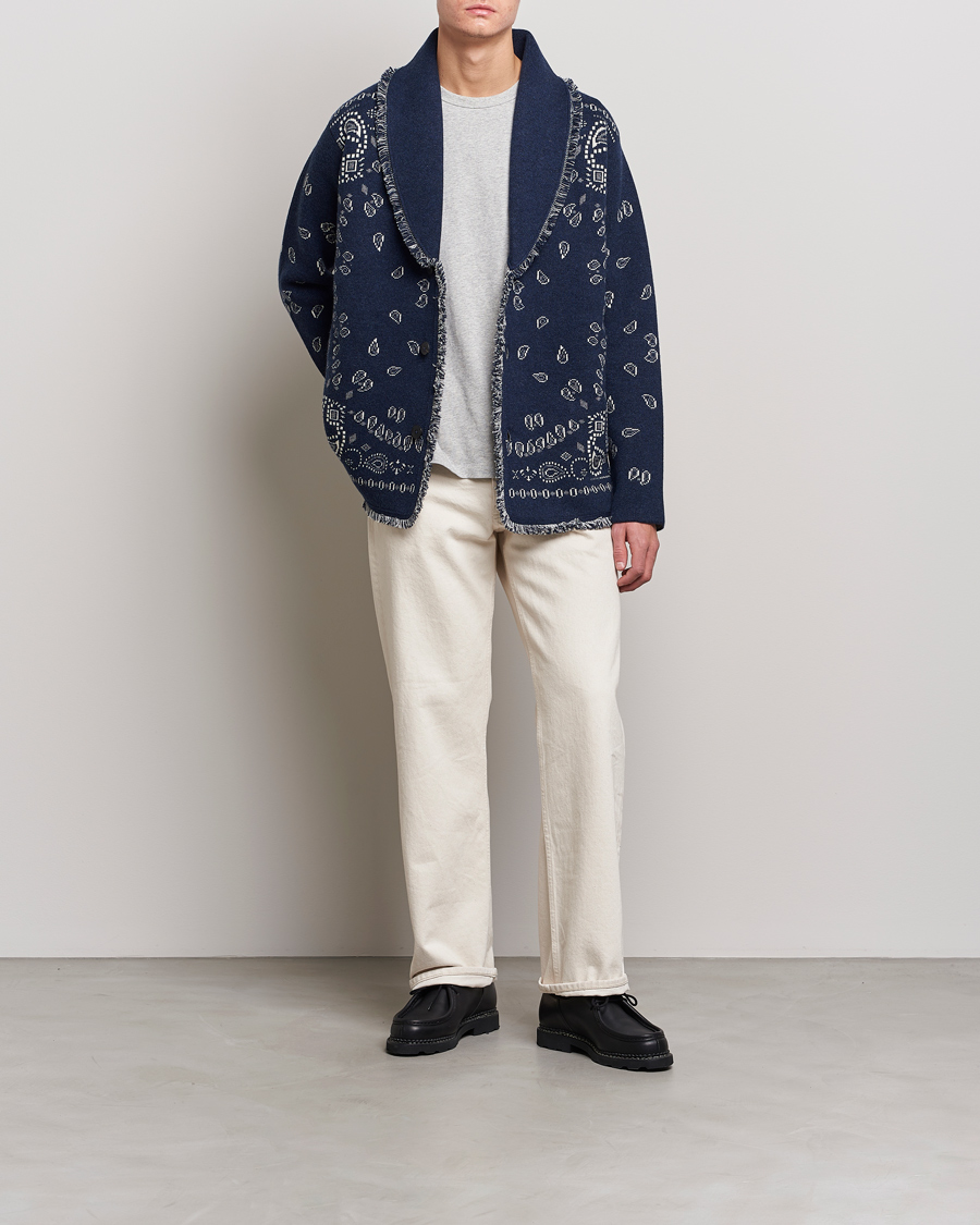 Heren | Truien | Alanui | Icon Cashmere Jacquard Cardigan Navy