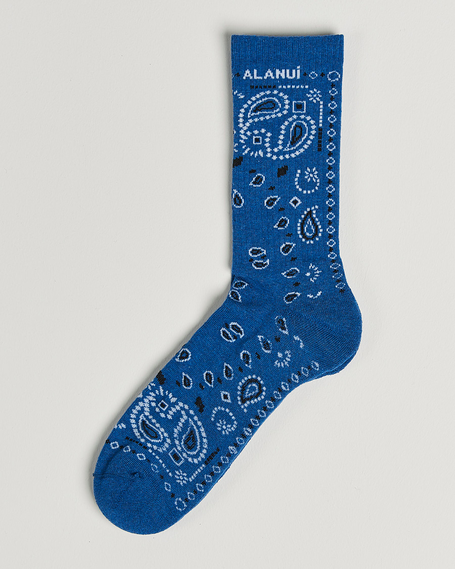 Heren | Ondergoed | Alanui | Bandana Printed Socks Cobalt Blue