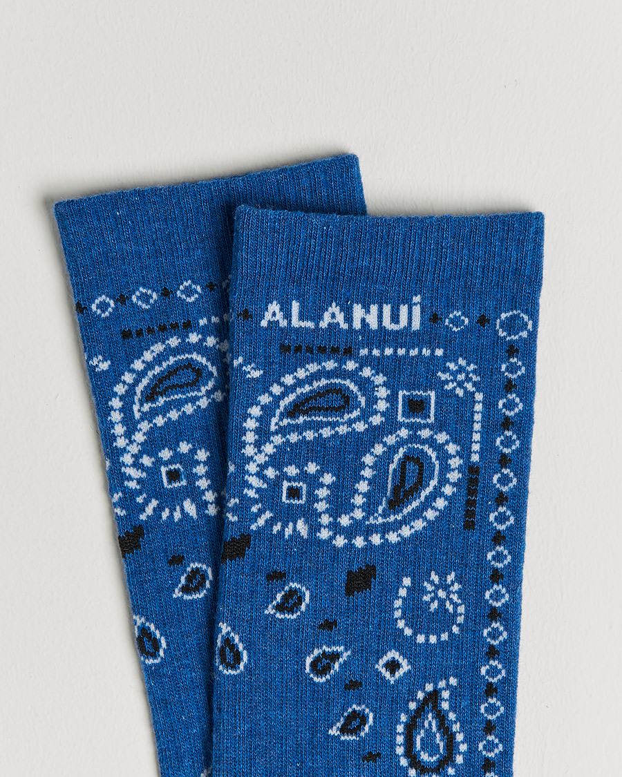 Heren | Ondergoed | Alanui | Bandana Printed Socks Cobalt Blue