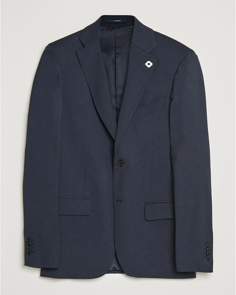 Heren | Blazers | Lardini | Two Button Wool Blazer Navy