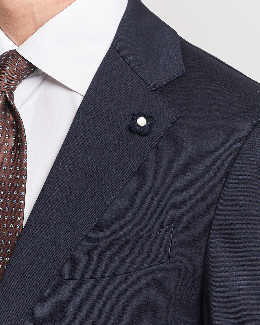 Heren | Blazers | Lardini | Two Button Wool Blazer Navy