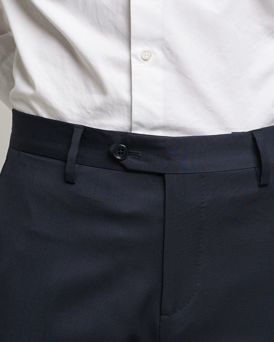 Heren | Broeken | Lardini | Wool Trousers Navy