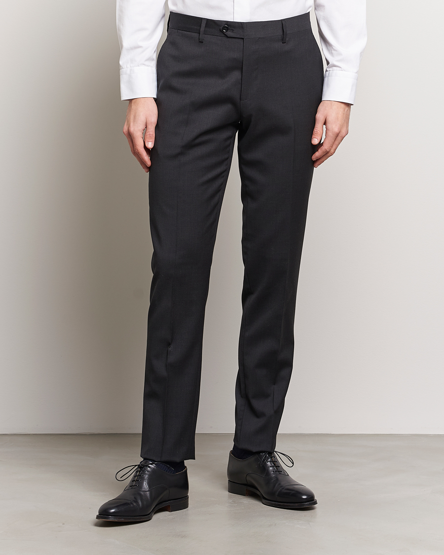 Heren | Italian Department | Lardini | Wool Trousers Grey