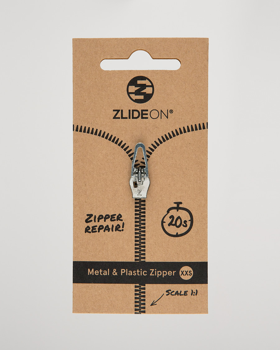 Heren | Kledingverzorging | ZlideOn | Normal  Plastic & Metal Zipper Silver XXS 