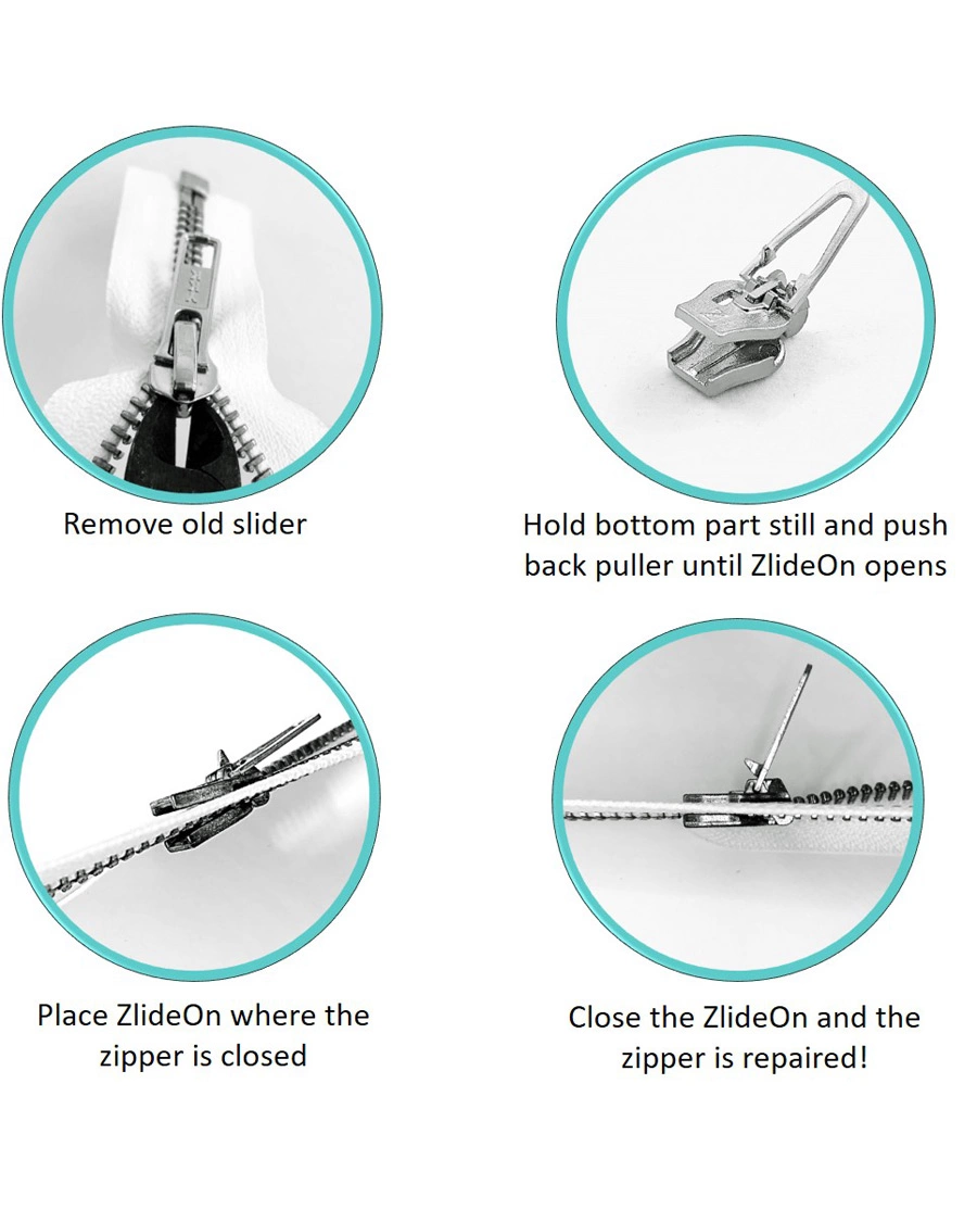 Heren | Kledingverzorging | ZlideOn | Normal Metal Zipper Silver L