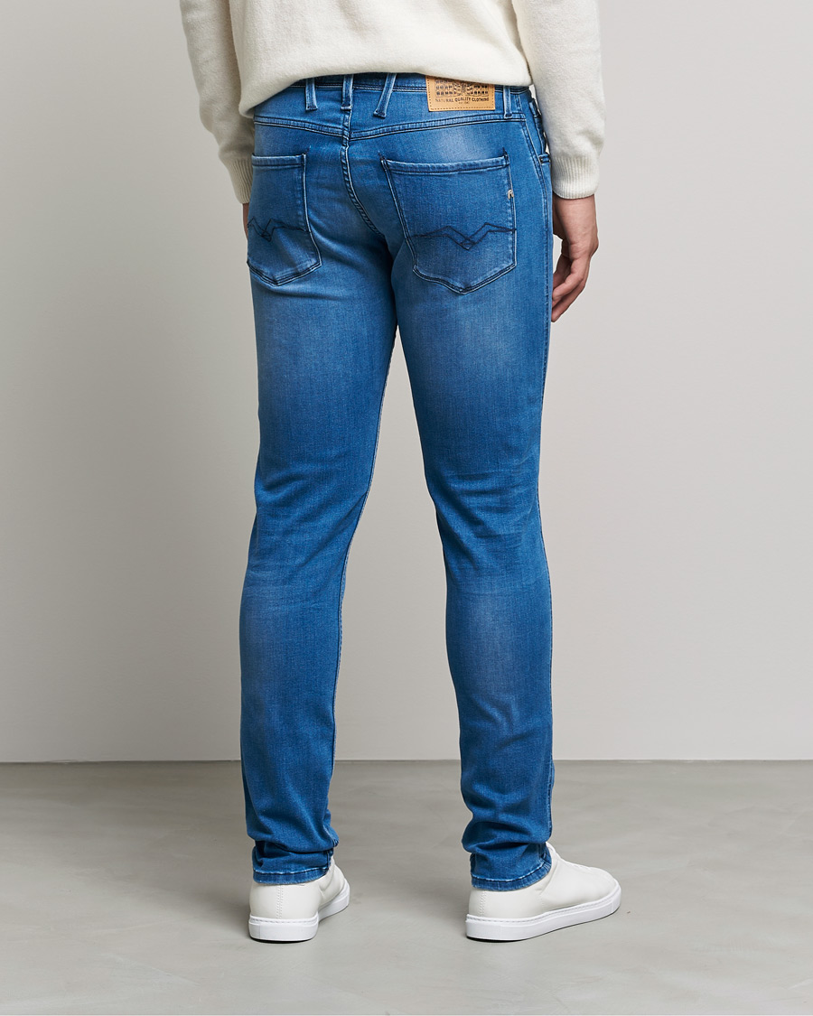 Heren | Jeans | Replay | Anbass Powerstretch Jeans Medium Blue