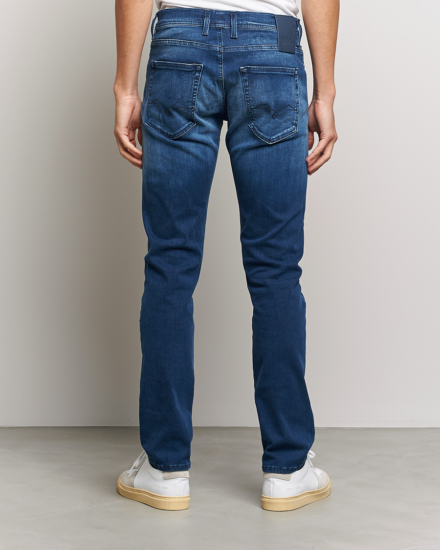 Heren | Jeans | Replay | Grover Hyperflex Jeans Medium Blue