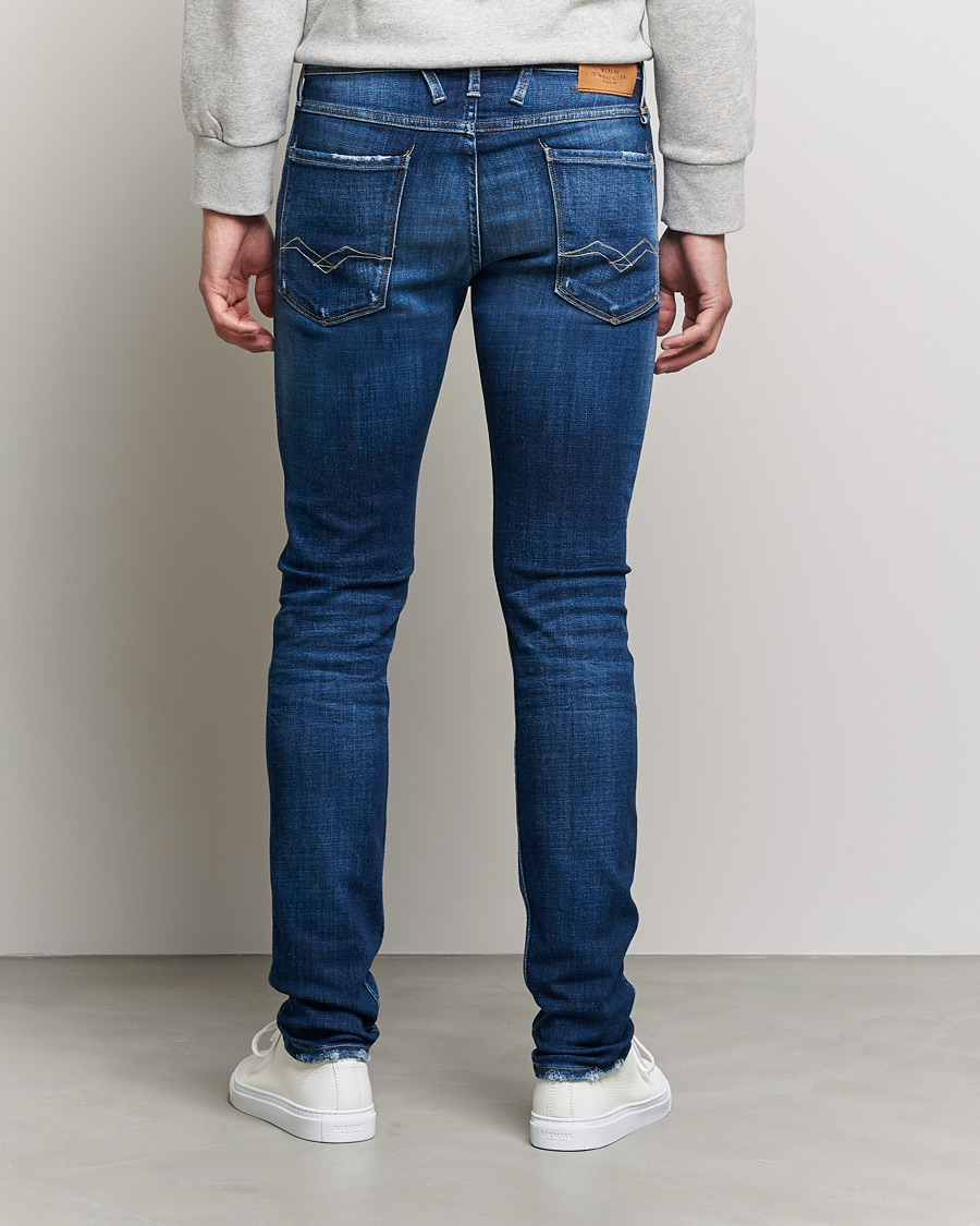 Heren | Jeans | Replay | Anbass 1 Year Wash Jeans Dark Blue