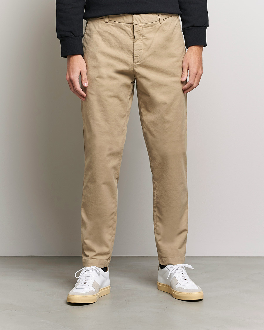 Heren | Broeken | Replay | Sartoriale Comfort Stretch Chinos Light Khaki