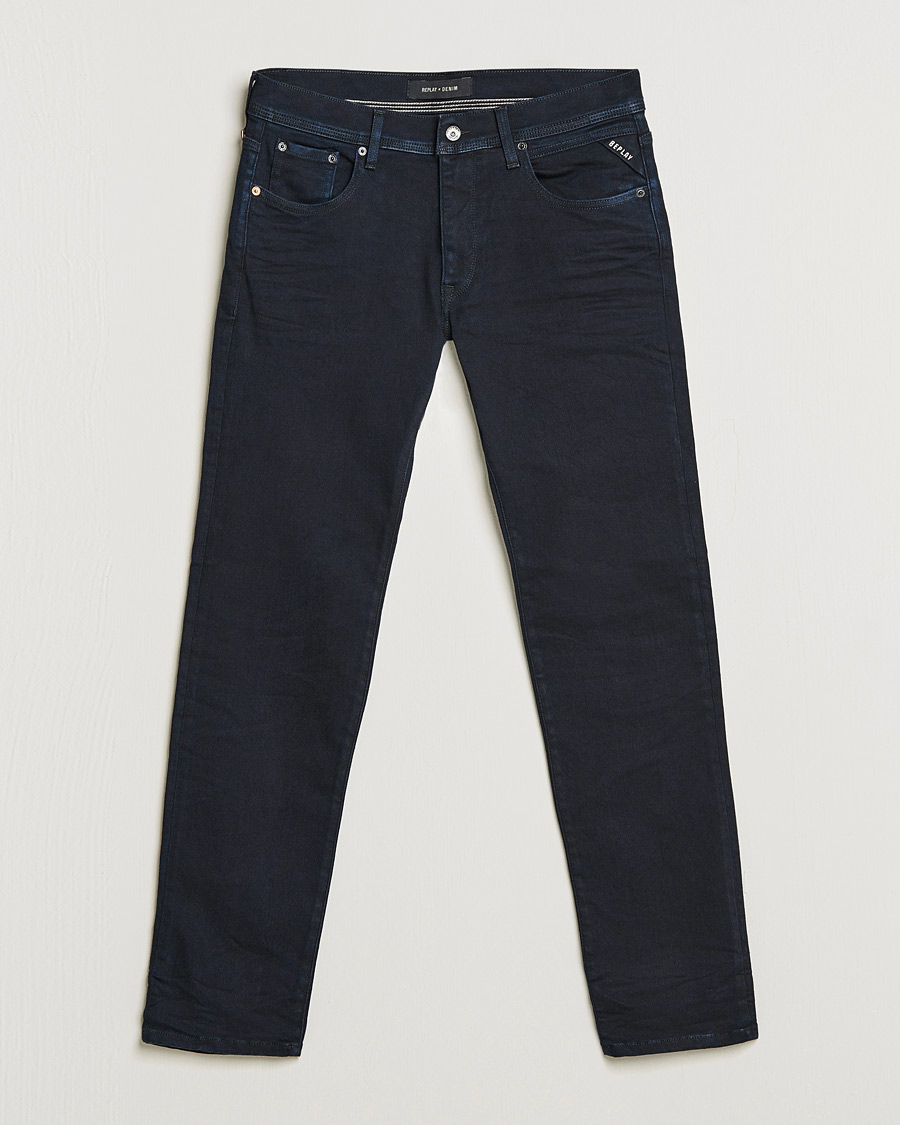 Heren | Jeans | Replay | Sartoriale Regular Fit Hyperflex Jeans Blue Black