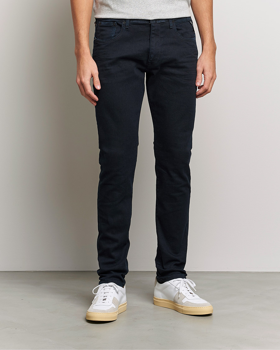 Heren | Jeans | Replay | Sartoriale Regular Fit Hyperflex Jeans Blue Black