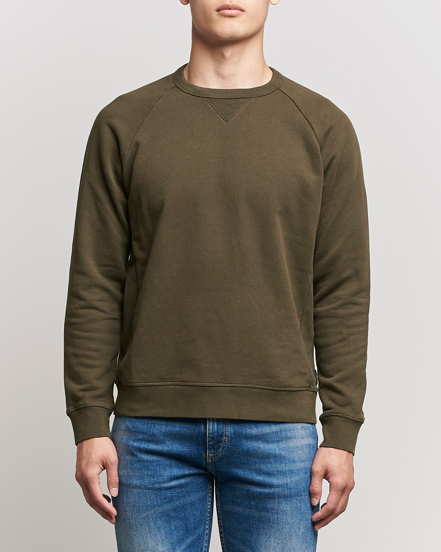 Heren | Truien | Replay | Sartoriale Jersey Crew Neck Sweatshirt Military